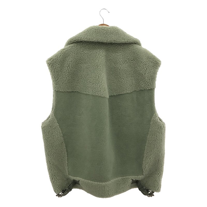 [ новый товар ] venit /ve вязаный | WOOL POLYESTER BOA RIDERSVEST байкерская куртка | 38 | mint green | женский 