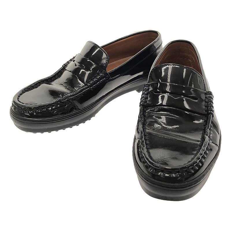 TOD\'S / Tod's | эмаль driving монета Loafer | 36 1/2 | черный | женский 