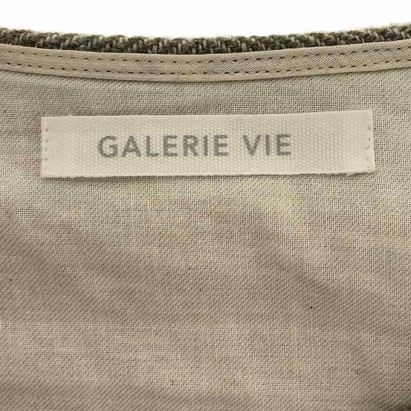 GALERIE VIE / ギャルリーヴィー | ウールリネンツイード ジャンプスーツ | F | ライトブラウン | レディースの画像6