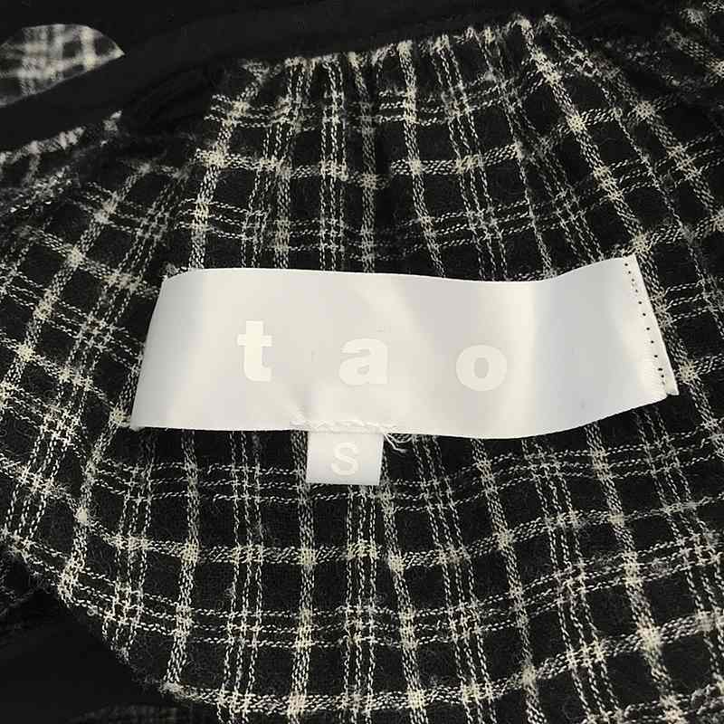 【美品】 tao COMME des GARCONS / タオコムデギャルソン | 2022AW | チェック パッチワーク ノースリーブワンピース_画像5