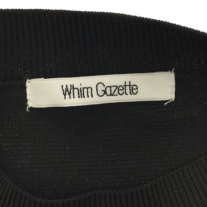 【美品】 Whim Gazette / ウィムガゼット | 2022AW | ミラノリブ プルオーバーニット | F | ブラック | レディース_画像5