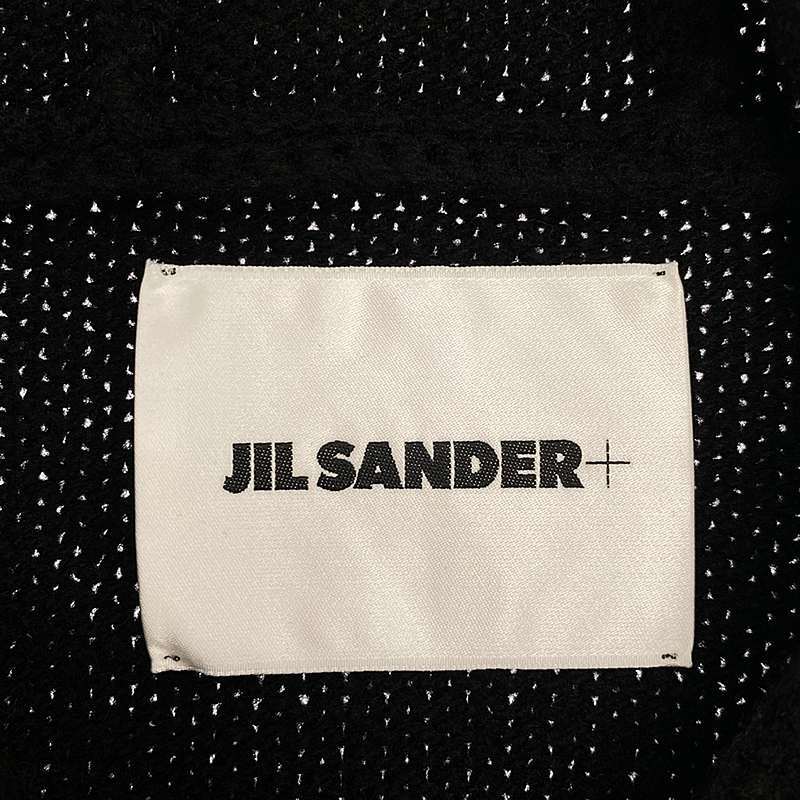【美品】 JIL SANDER / ジルサンダー | 2023AW | オーバーサイズニットパーカー | 46 | ブラック | メンズ_画像5