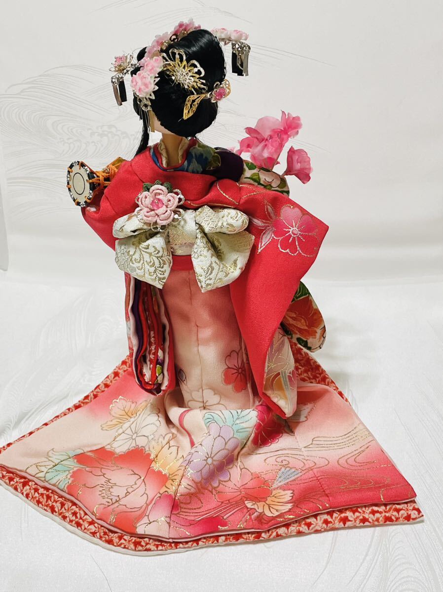 Iori カスタムリカちゃん日本人形風　正絹裾引き着物スタンドセット_画像10