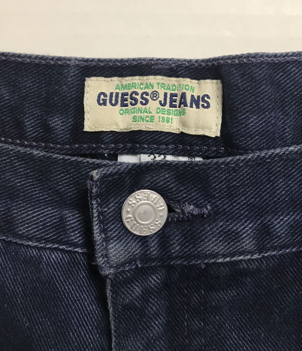 GUESS ゲス ショーツ ハーフ パンツ 33 ネイビー_画像3