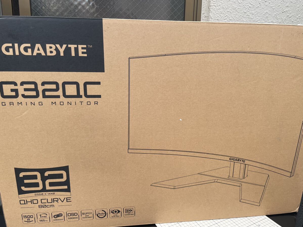 GIGABYTE G32QC 31.5型曲面液晶モニター■現状品 _画像1