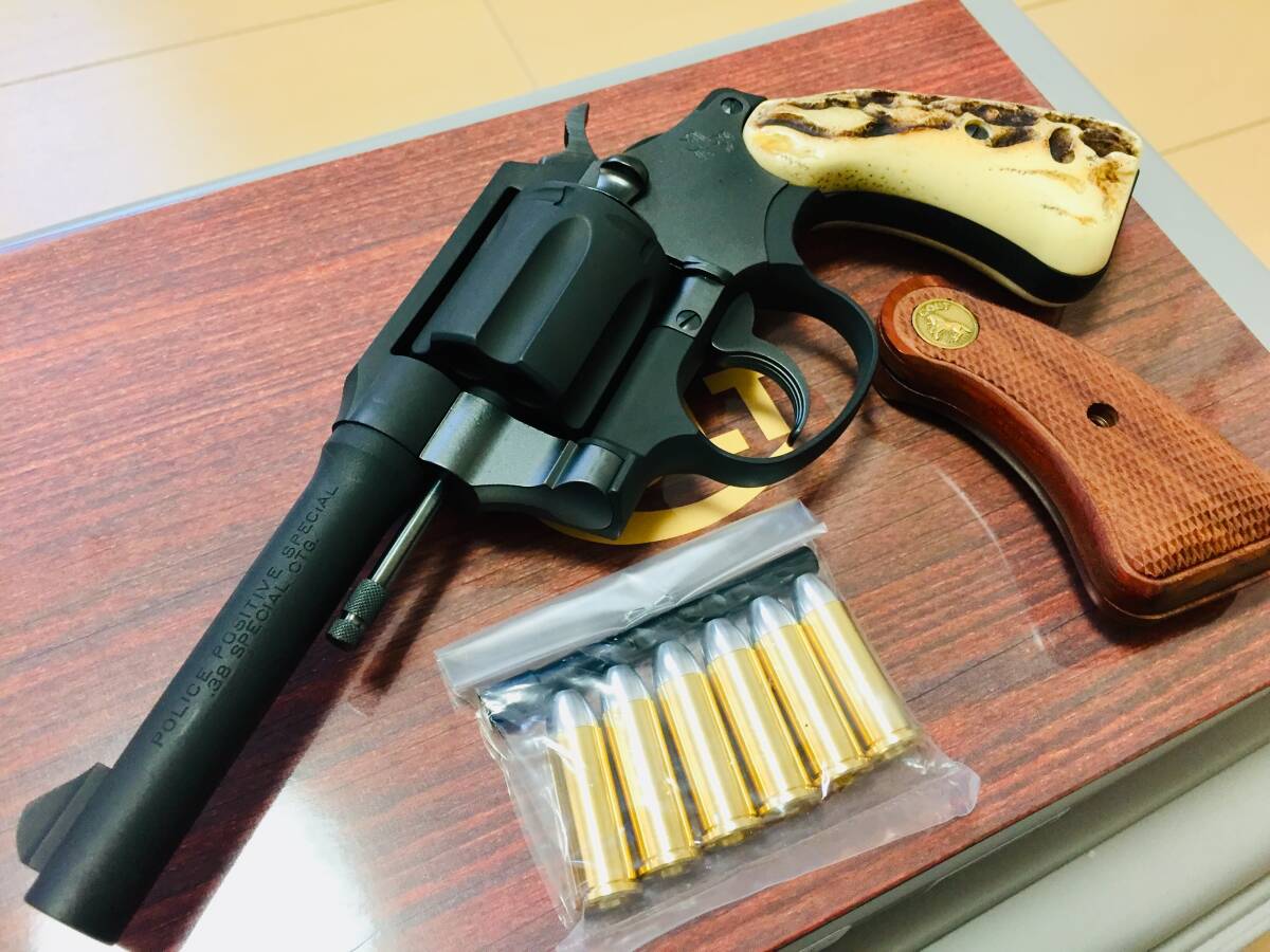 tanaka Works Police pojitib special R model not yet departure fire model gun ( wooden grip attaching )