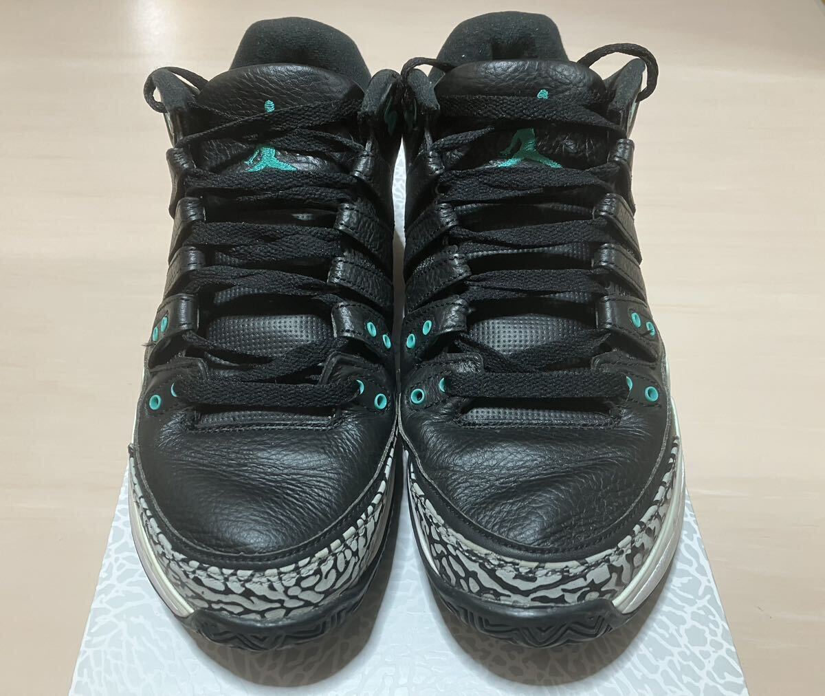 貴重 NIKE Zoom Vapor RF × AJ3 フェデラー ジョーダン コラボ 27cm USED 黒_画像2