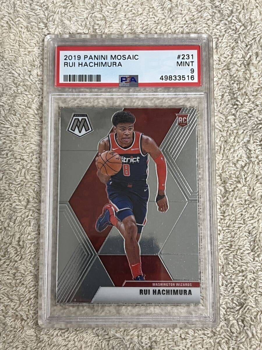 1円スタート 八村塁 ルーキーカード Rui Hachimura #231 2019 Panini Mosaic Rookie Card Washington Wizards PSA9の画像1