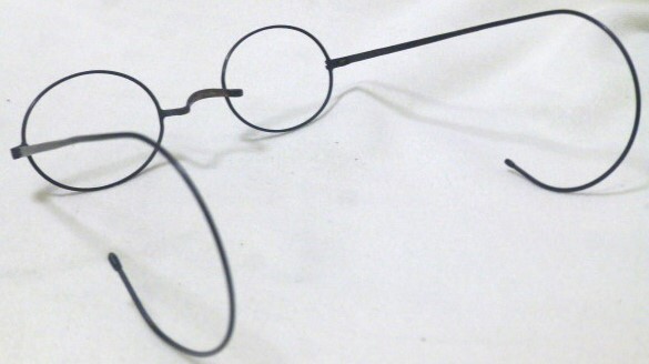 明治初期 / 当時物 ◆ 小判型メガネ / 赤銅枠 ◆ 眼鏡 / レンズなし ◆ 未使用 / デットストック_画像5