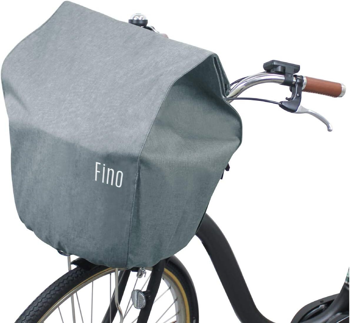 【新品】Fino 電動アシスト自転車用カゴカバー前用 FN-FR-01 カーキ_画像2