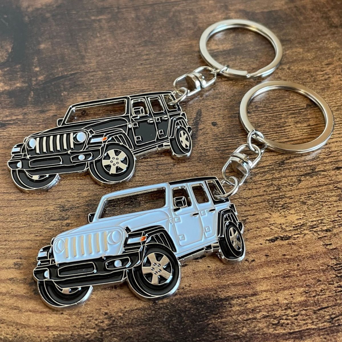 ジープ ラングラー キーホルダー JK JL Jeep wrangler Black アクセサリー 鍵 プレゼント メンズ