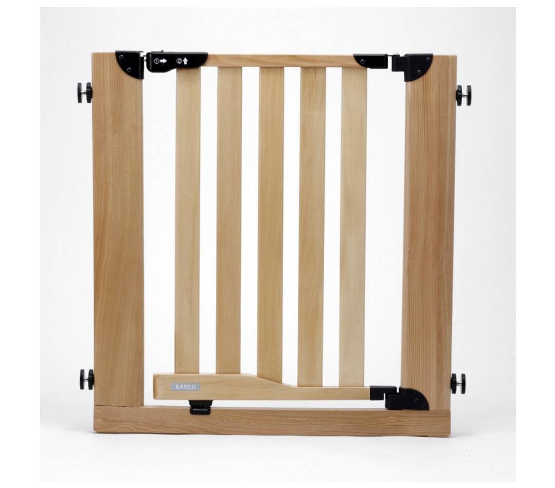 *1 jpy ~* baby gate baby fence Kato ji wooden wood object age newborn baby ~ baby guard approximately 76-86×75. door size 46. light weight A14
