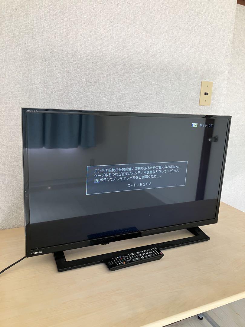 TOSHIBA 液晶テレビ 2019年製 REGZA 32S22 裏番組録画 黒