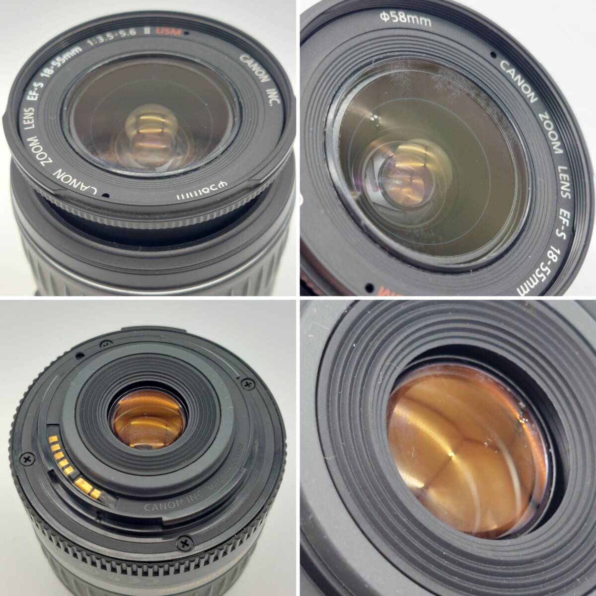 【5838】　★1円スタート Canon EOS Kiss Digtal X　一眼レフデジタルカメラ EF-S 18-55㎜ 1:3.5-5.6 Ⅱ USM _画像9