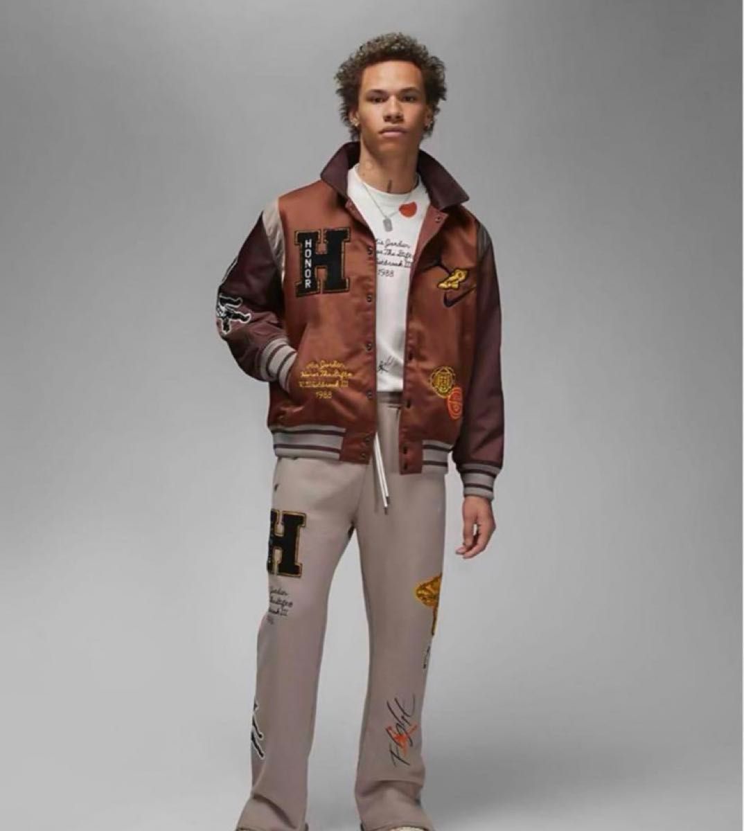 JORDAN X HONOR THE GIFT WESTBROOK VARSITY JACKET 希少Mサイズ JORDAN X HONOR THE GIFT WESTBROOK VARSITY JACKET 希少Mサイズ