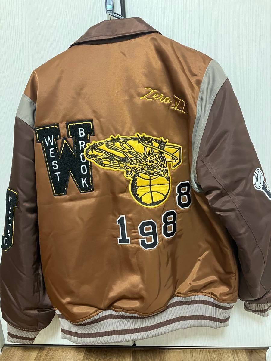 JORDAN X HONOR THE GIFT WESTBROOK VARSITY JACKET 希少Mサイズ JORDAN X HONOR THE GIFT WESTBROOK VARSITY JACKET 希少Mサイズ