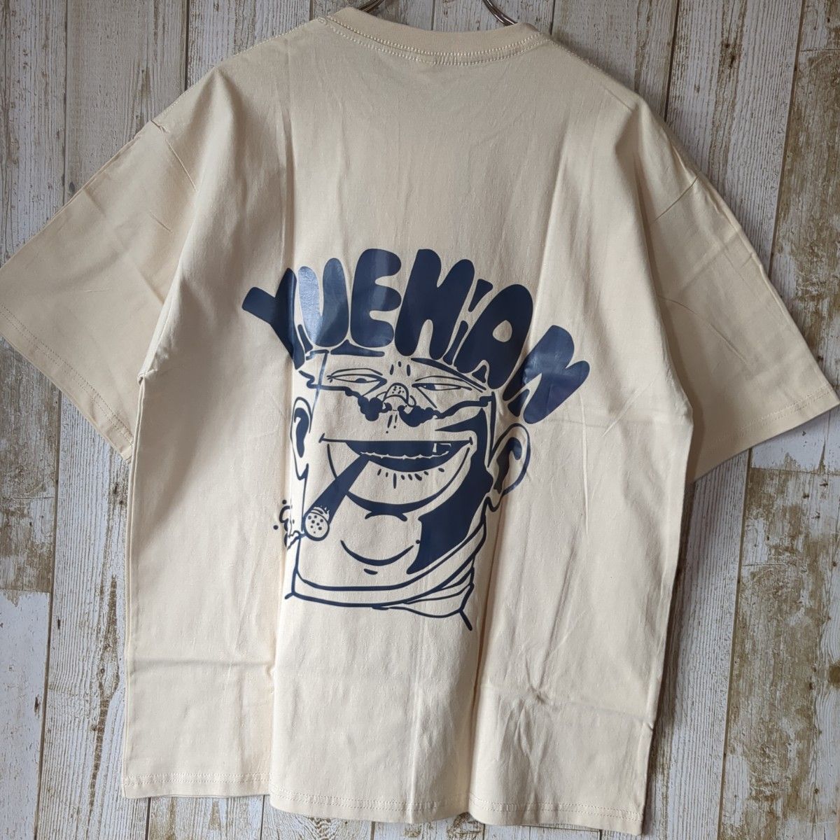 メンズ　Tシャツ　★ストリート　ビックシルエット　バックプリント★　半袖　