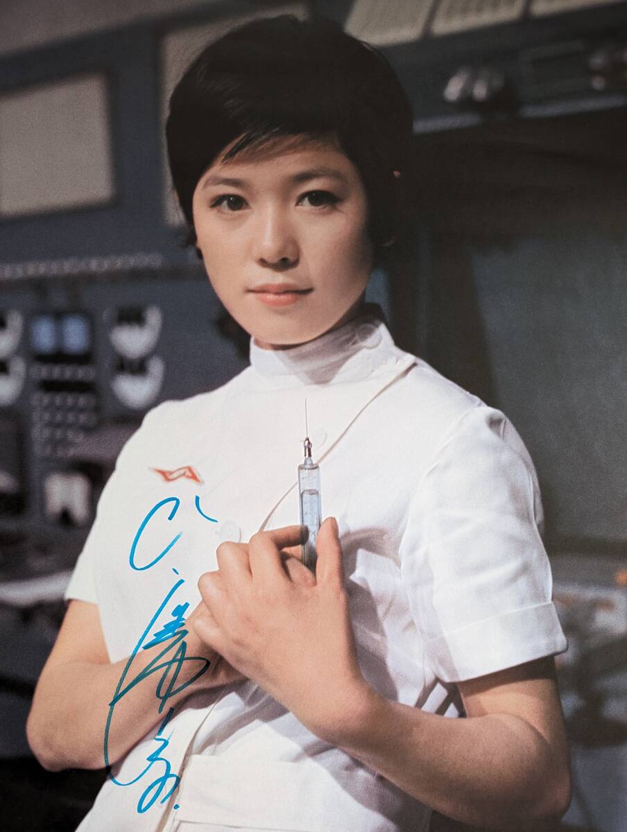友里アンヌ ひし美ゆり子 ポスター 看護士姿 直筆サイン入り 友里アンヌ ひし美ゆり子 ポスター 看護士姿 直筆サイン入り