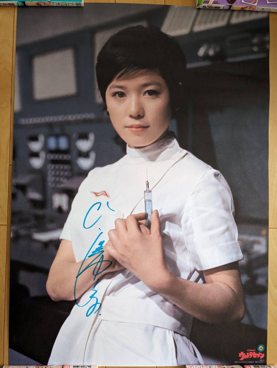 友里アンヌ ひし美ゆり子 ポスター 看護士姿 直筆サイン入り 友里アンヌ ひし美ゆり子 ポスター 看護士姿 直筆サイン入り