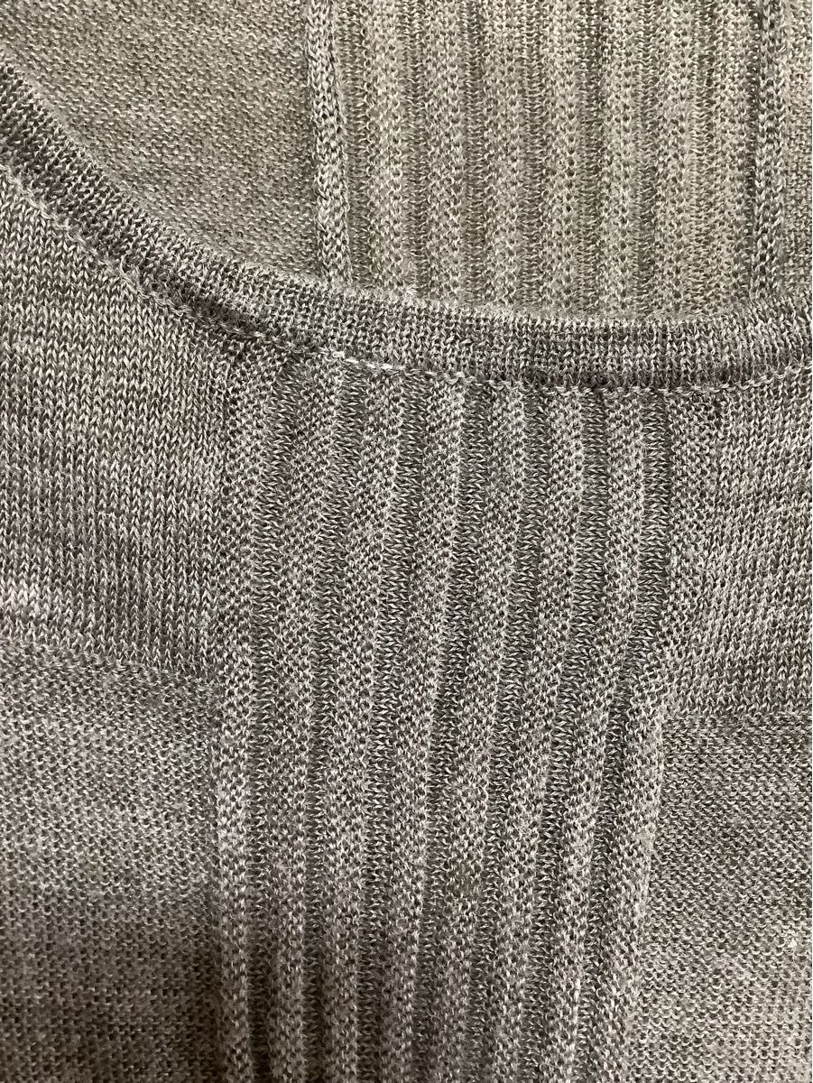 い84  ドルマンスリーブセーター　フリーサイズ ニット セーター カットソー 七分袖　五分袖