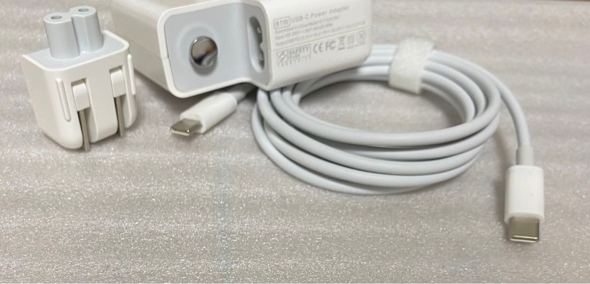 新品Type-C 61W MacBook Pro 電源互換 Mac 充電器 ACアダプター(USB-C充電ケーブルあり)
