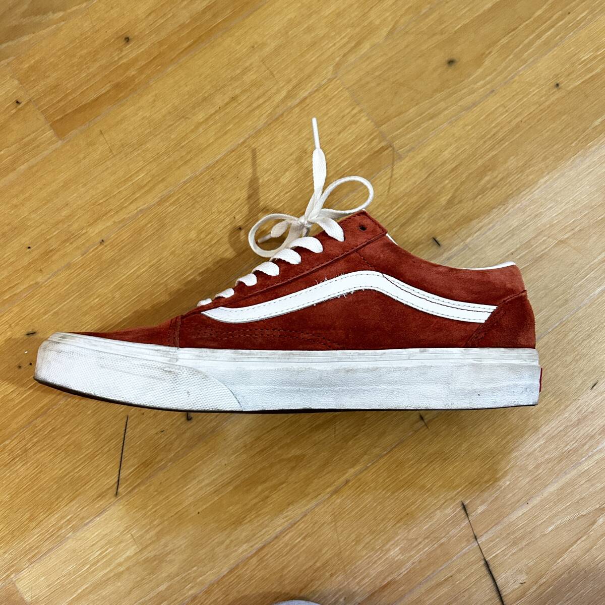 VANS / バンズ OLD SKOOL PIG SUEDE ピックスウェード オールドスクール スニーカー ブラウン系 27CM ローカット USED_画像4