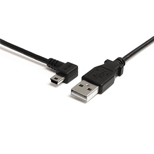 StarTech.com 90cm ミニUSB変換ケーブル miniUSB左向きL型ケーブル USB A端子 オス - USB mini-B端子_画像1