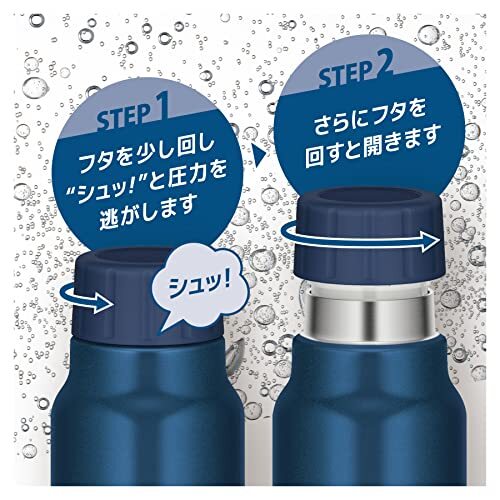 サーモス 水筒 保冷炭酸飲料ボトル 1L ネイビー 保冷専用 FJK-1000 NVY_画像4
