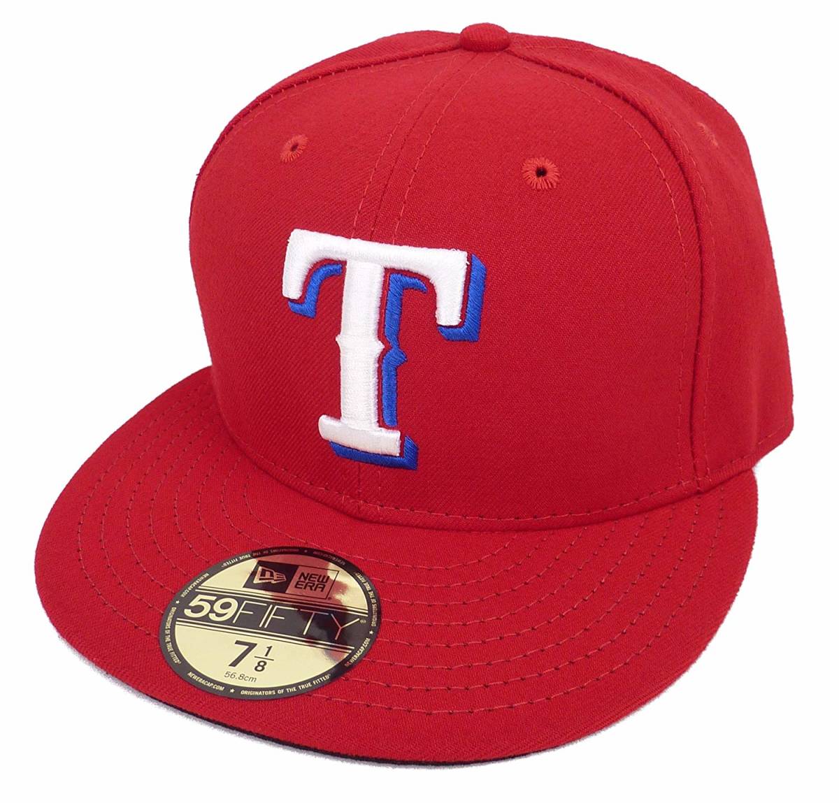 New Era ニューエラ MLB Texas Rangers テキサス レンジャース ベースボールキャップ（レッド） (7 1/8 56.8cm) [並行輸入品]