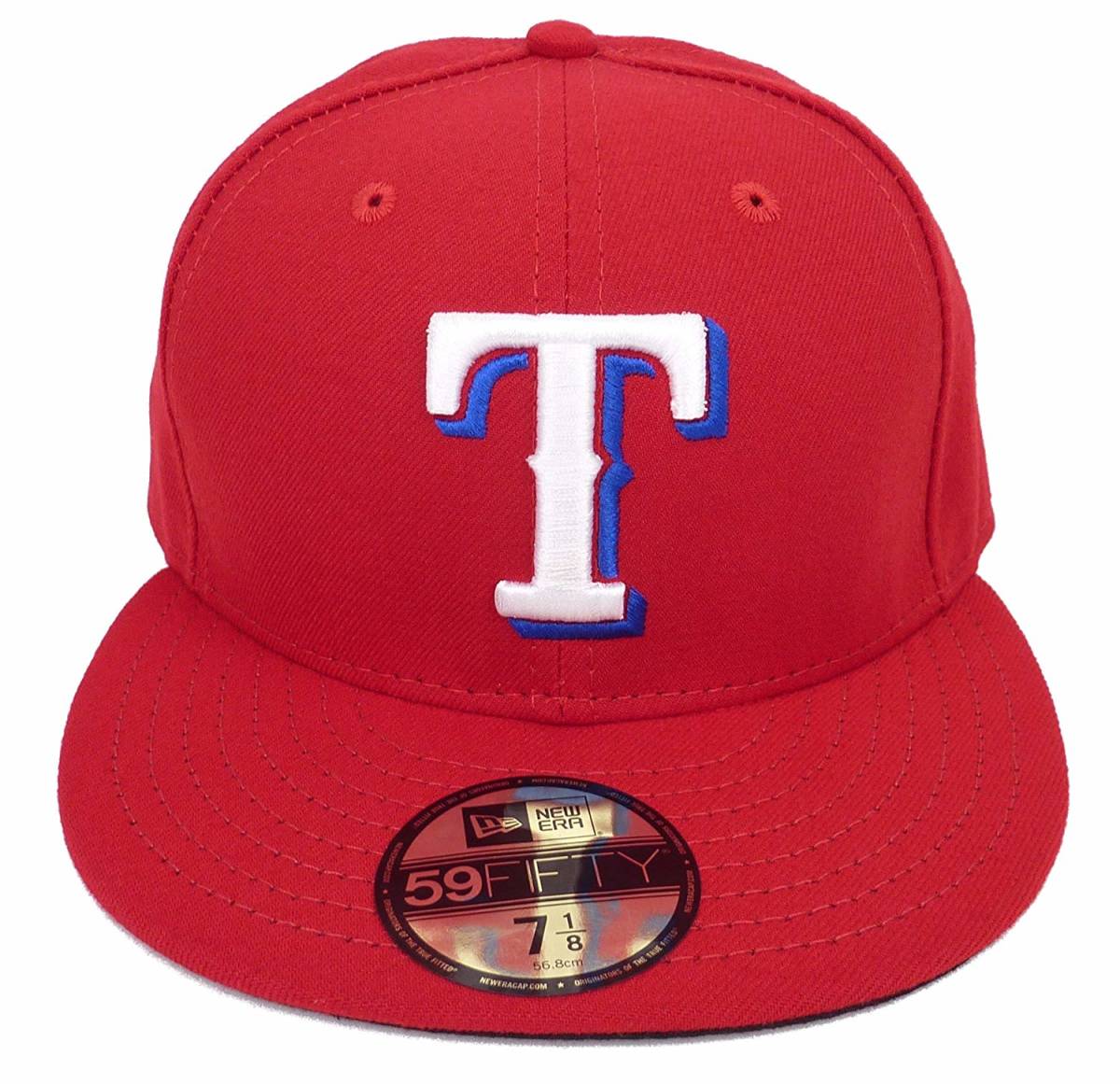 New Era ニューエラ MLB Texas Rangers テキサス レンジャース ベースボールキャップ（レッド） (7 1/8 56.8cm) [並行輸入品]_画像2