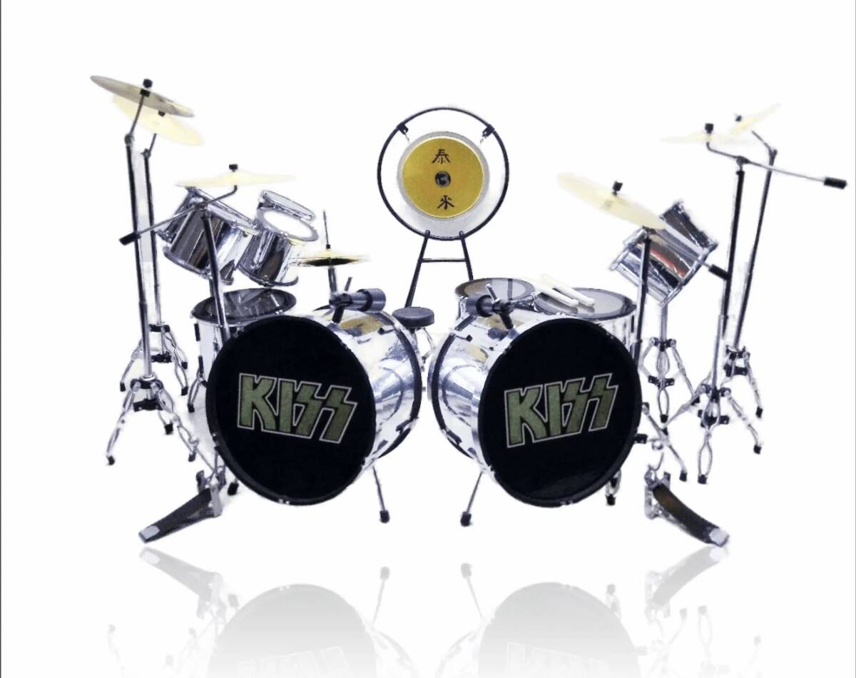 KISS Kiss двойной миниатюра барабан комплект. Mini музыкальные инструменты 