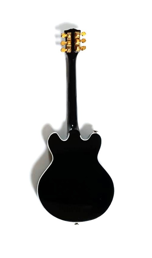 BBキングルシールモデルミニチュアギター15 cm。ミニ楽器_画像2