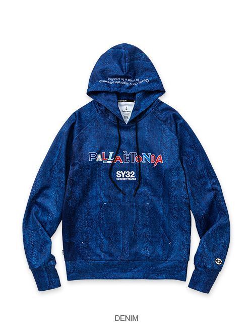 未使用　SY32　セットアップ　ゴルフ　SPORTY P/O HOODIE　（トップスのみ）13486　DENIMカラー　サイズM　定価17600