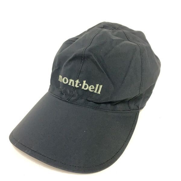 mony-bell GORE-TEX モンベル ゴアテックス キャップ 帽子 ハット サイズ S M ナイロン アウトドア 登山 ブラック 黒 キャンプ メンズの画像1