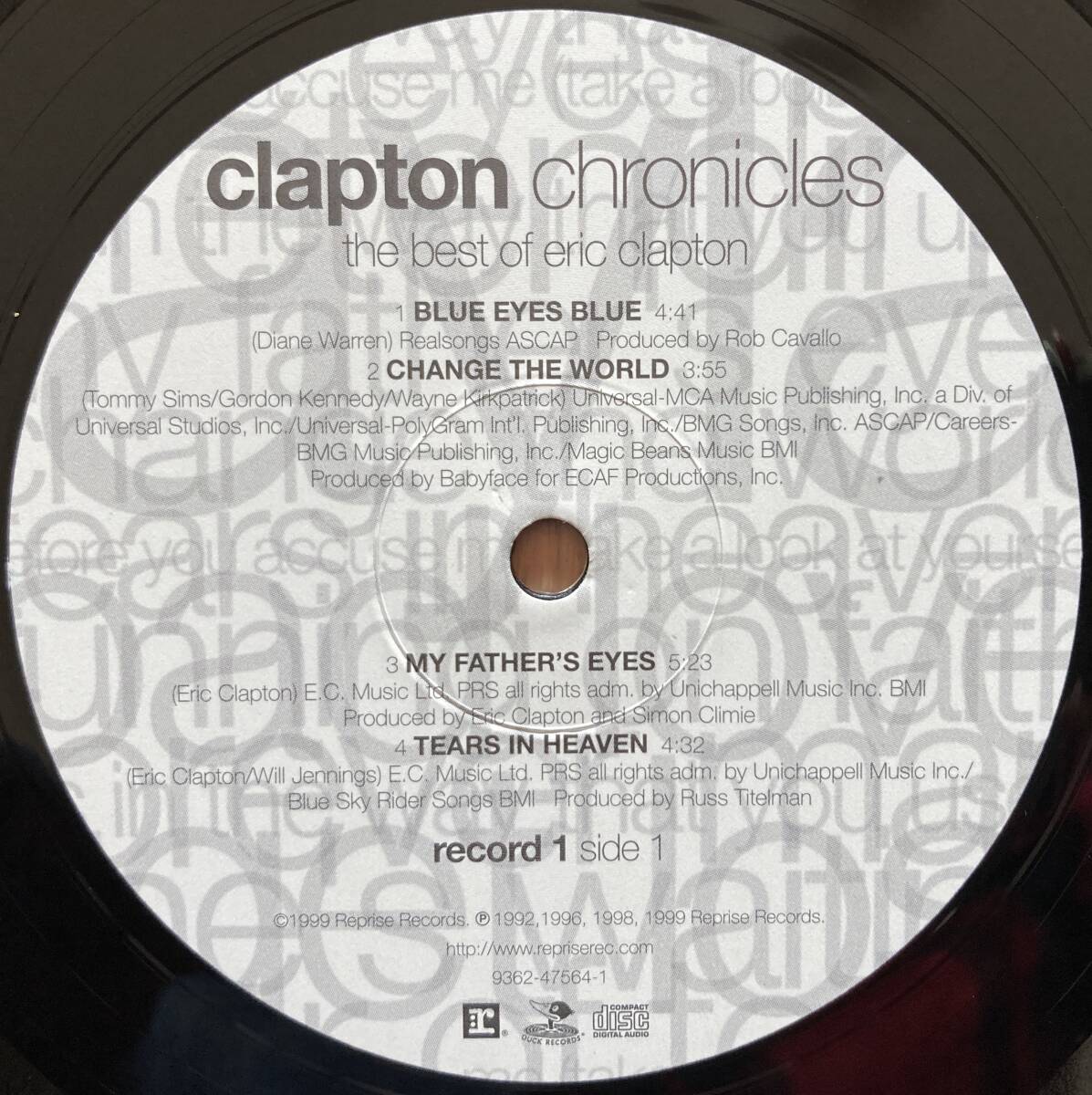 ◆ERIC CLAPTON/エリック・クラプトン◆EU盤2LP/CLAPTON CHRONICLES〜the best of eric clapton//ステッカー貼り_画像7