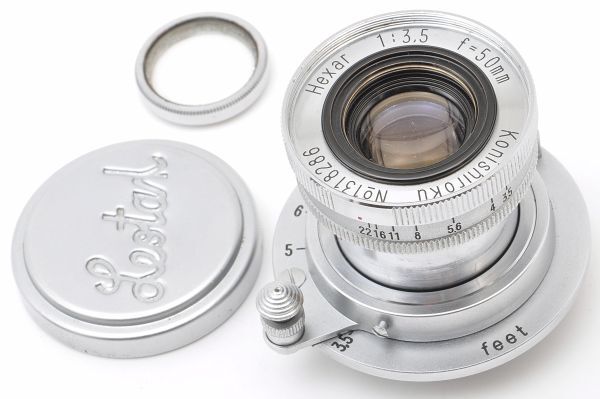 Konishiroku Hexar 50mm F3.5 小西六 ヘキサー フィルター キャップ Lマウント L39 日本製 JAPAN 50/3.5 5 35 Leica ライカ Leitz ライツ_画像1