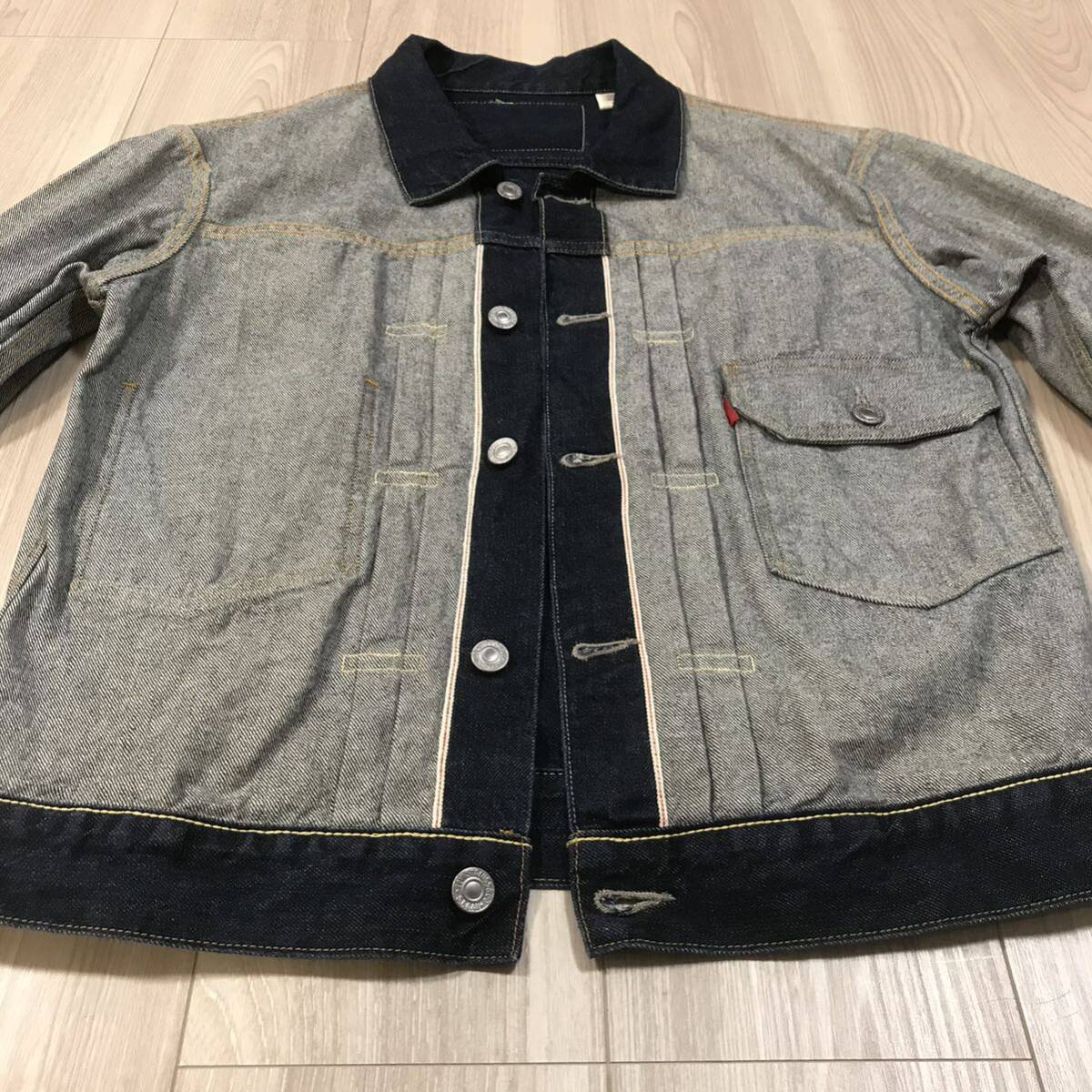 LEVI'S LEVIS BEAMS INSIDE OUT Trucker jacket 2nd BIG E LEVI'S LEVIS BEAMS INSIDE OUT Trucker jacket 2nd BIG E