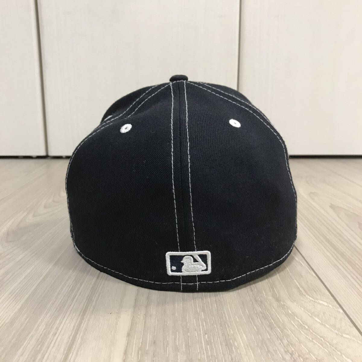 NEW ERA MLB STITCH 59fifty CAP HAT NEW YORK YANKEES NY 7 1/2 ニューエラ ニューヨーク ヤンキース キャップ ステッチ 帽子 ハット 黒