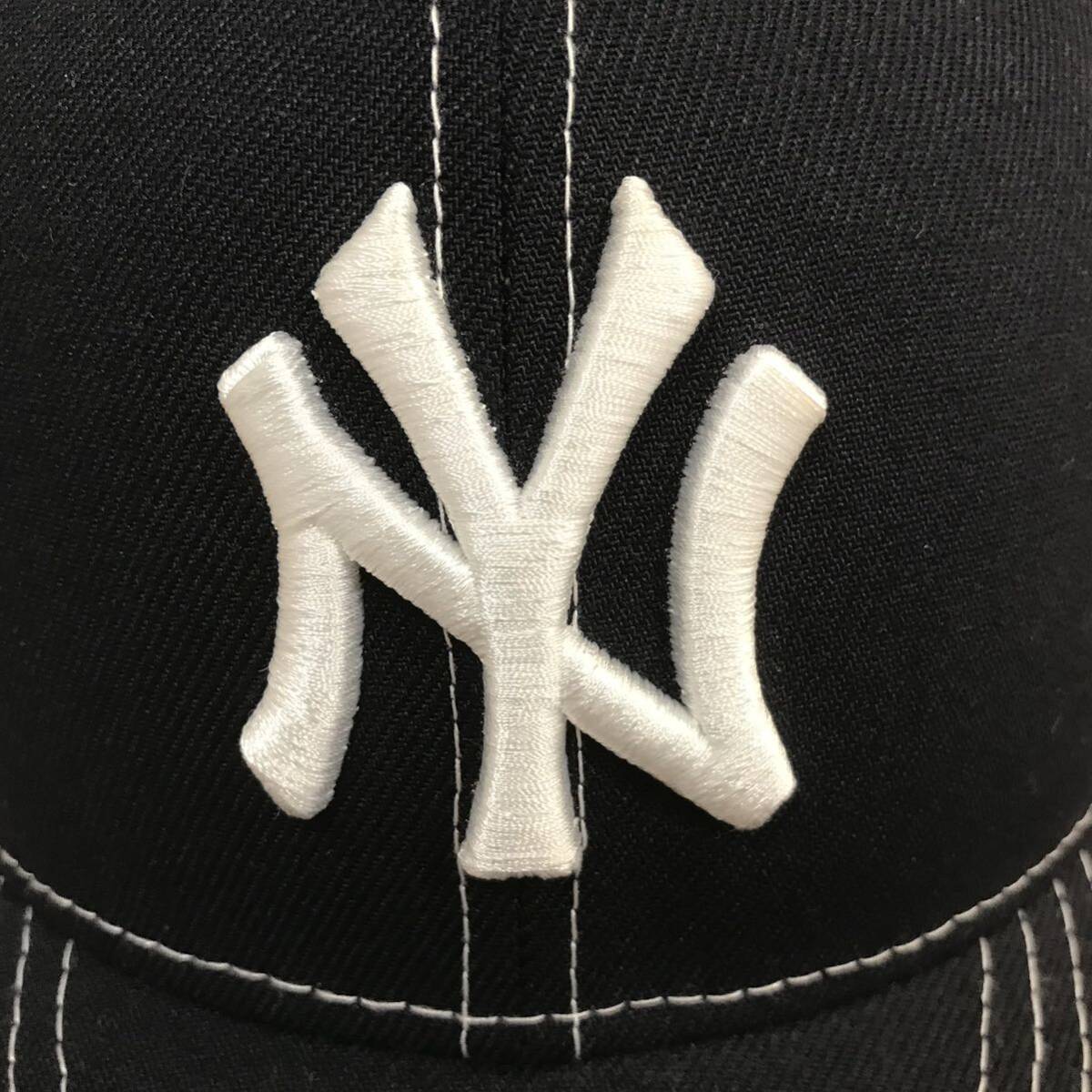 NEW ERA MLB STITCH 59fifty CAP HAT NEW YORK YANKEES NY 7 1/2 ニューエラ ニューヨーク ヤンキース キャップ ステッチ 帽子 ハット 黒