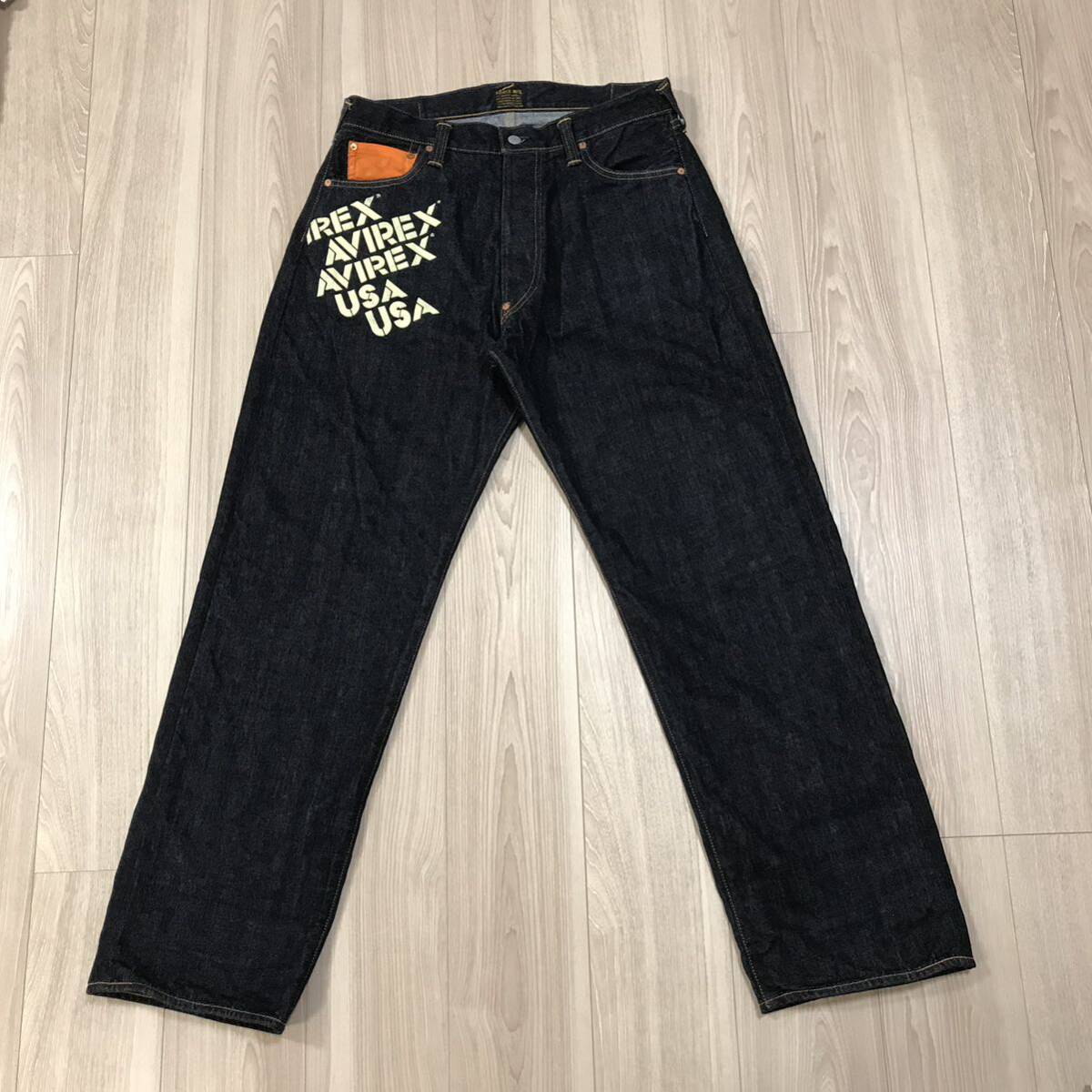 EVISU AVIREX DENIM PANTS USA JAPAN MA-1 36 30周年 EVISU AVIREX DENIM PANTS USA JAPAN MA-1 36 30周年