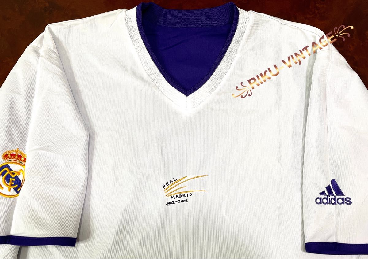 2001-2002(2002) レアル・マドリード 100周年 サード ユニフォーム ★adidas 新品 M 2001-2002(2002) レアル・マドリード 100周年 サード ユニフォーム ★adidas 新品 M