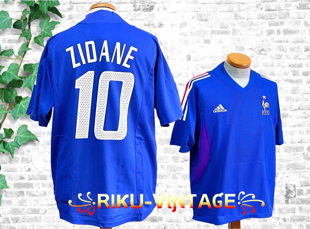 2002-2003 フランス代表 ホーム ユニフォーム★背番号10 ZIDAN ジダン選手モデル★adidas 新品 L