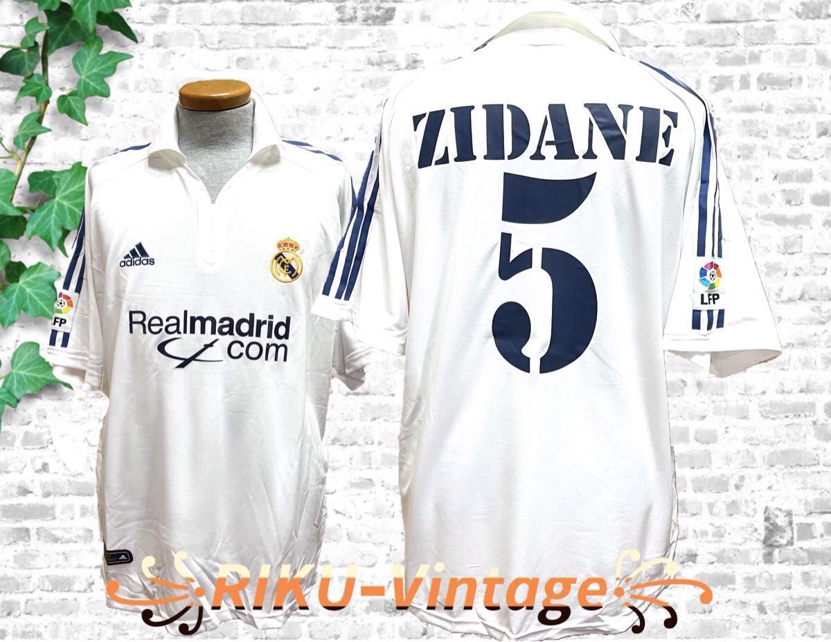 2001-2002(2001) レアル・マドリード ホームユニフォーム#5 ZIDANE ジダン選手モデル★adidas 新品 L