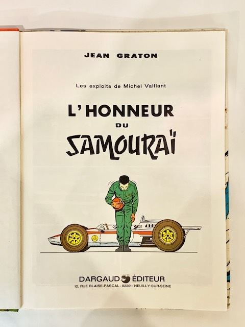 ■FRANCE 蚤の市■フレンチコミック■MICHEL VAILLANT(ミシェル・ヴァイヨン)■L'HONNEUR DU SAMOURAI■の画像5