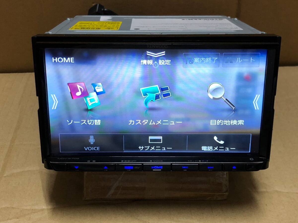 KENWOOD MDV-S708 2021年製 地デジ フルセグ DVD Bluetooth USB x2 動作ok 新品プリントアンテナ付の画像5