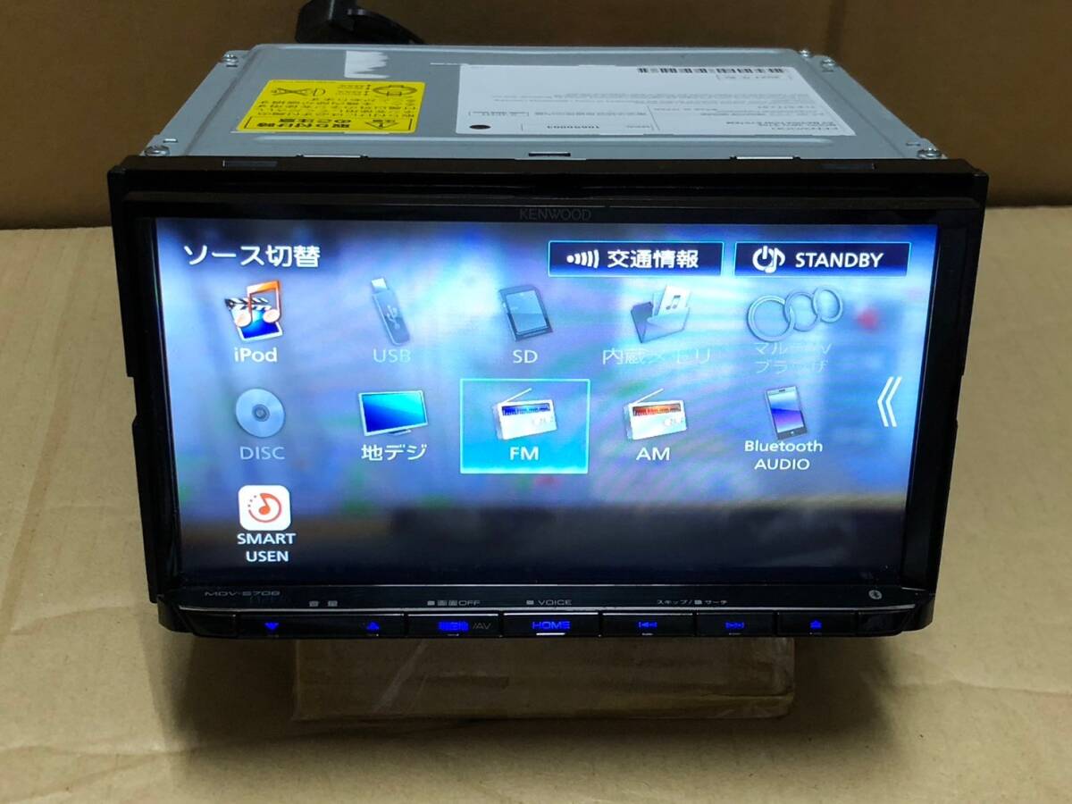 KENWOOD MDV-S708 2021年製 地デジ フルセグ DVD Bluetooth USB x2 動作ok 新品プリントアンテナ付の画像6