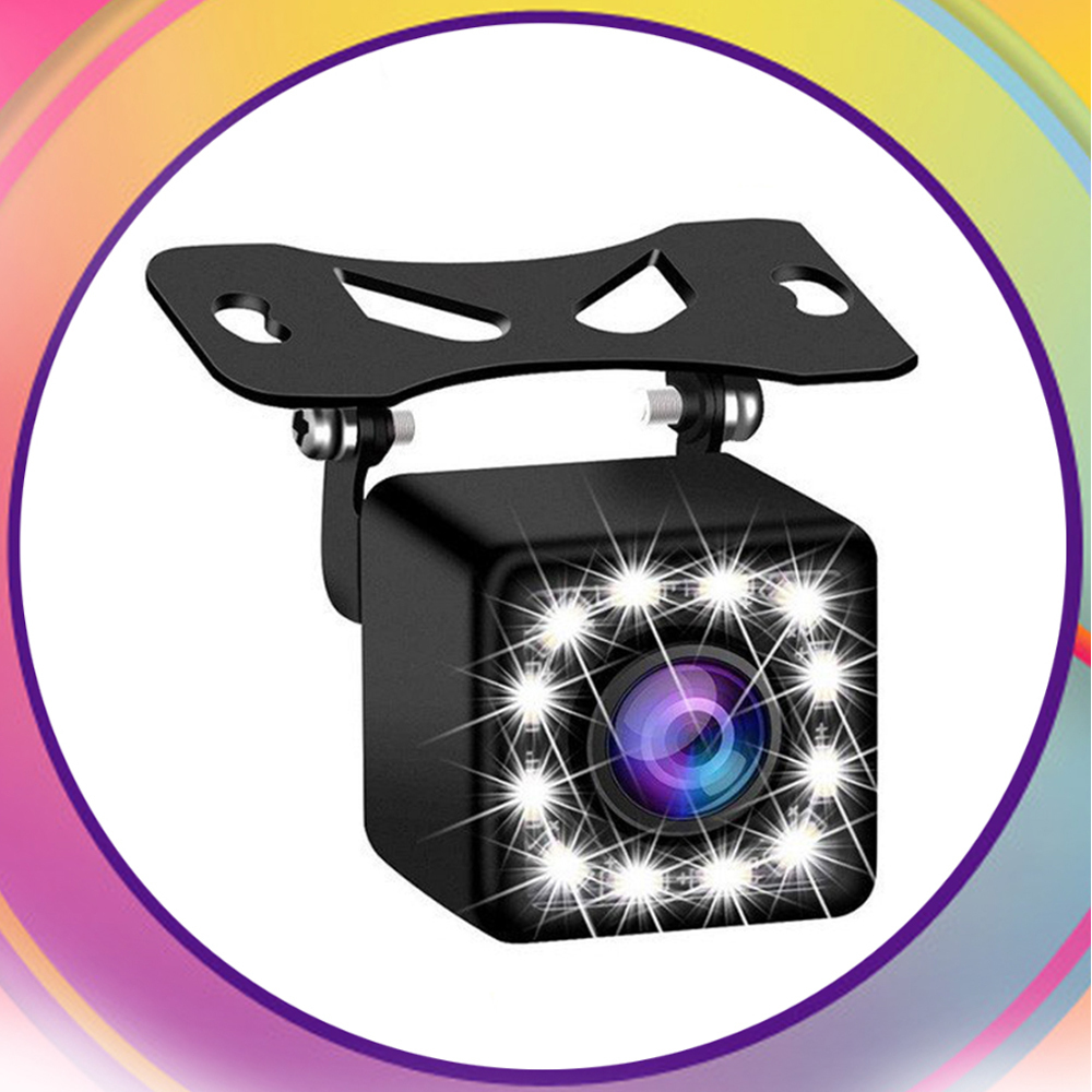 1 jpy start! free shipping! high resolution waterproof back camera microminiature in-vehicle camera rear camera 12 LED light attaching back camera night also is seen angle adjustment possibility 