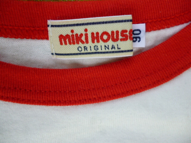 miki HOUSE　ミキハウス　Tシャツ　 プッチーくんアップリケ　９０_画像5