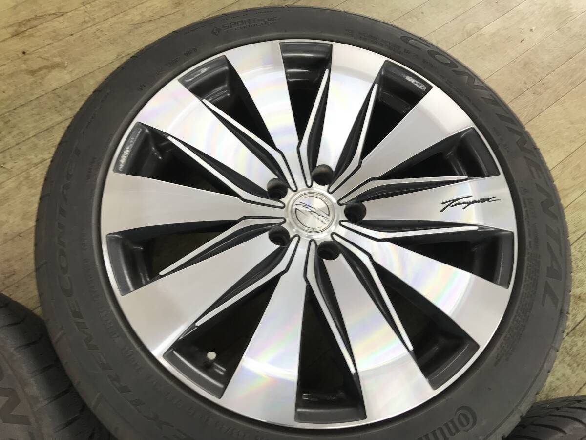 BADX LOXARNY テンペスト 245/45R19 PCD114.3-5穴 8J+38 4本 中古 アルファード ヴェルファイア エルグランド フーガ ハリアー RAV4_画像7