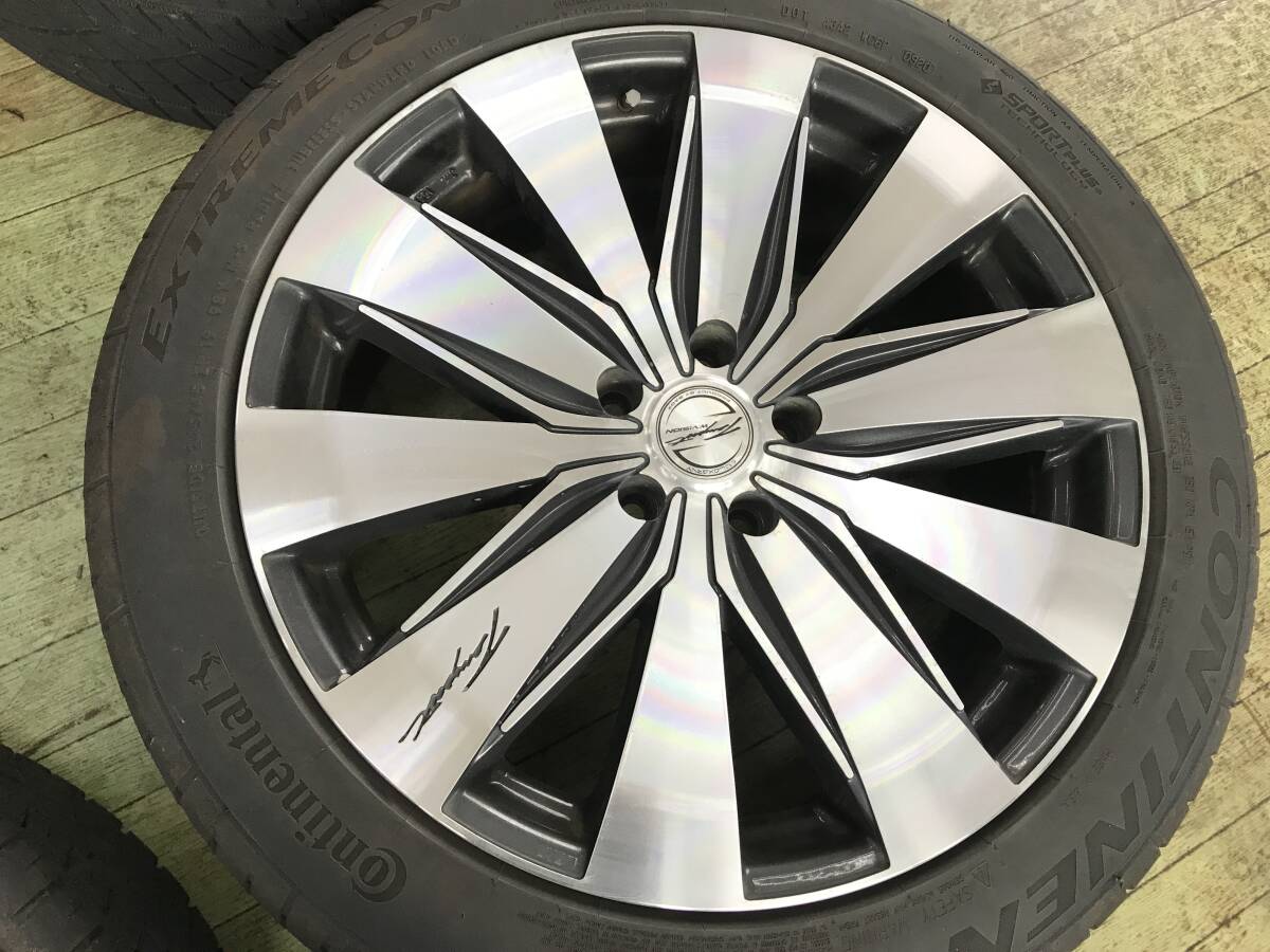 BADX LOXARNY テンペスト 245/45R19 PCD114.3-5穴 8J+38 4本 中古 アルファード ヴェルファイア エルグランド フーガ ハリアー RAV4_画像5